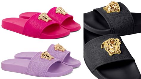 white versace slides fake|Versace shoes for sale.